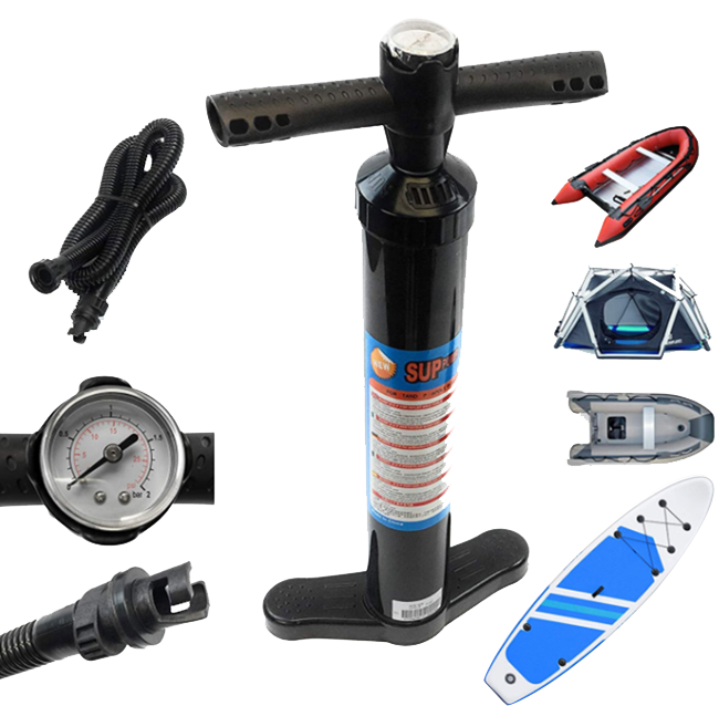 Sup Pump Inflatable Paddle Board Digital Universal Two Bare Feet 15psi